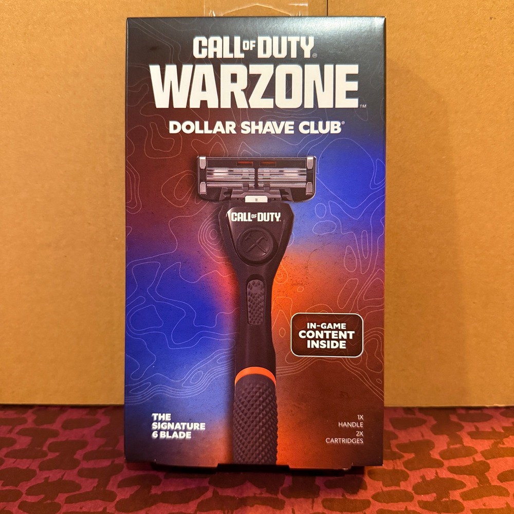 Dollar Shave Club Razor Set Men NEW Call of Duty Warzone Limited 6-Blade